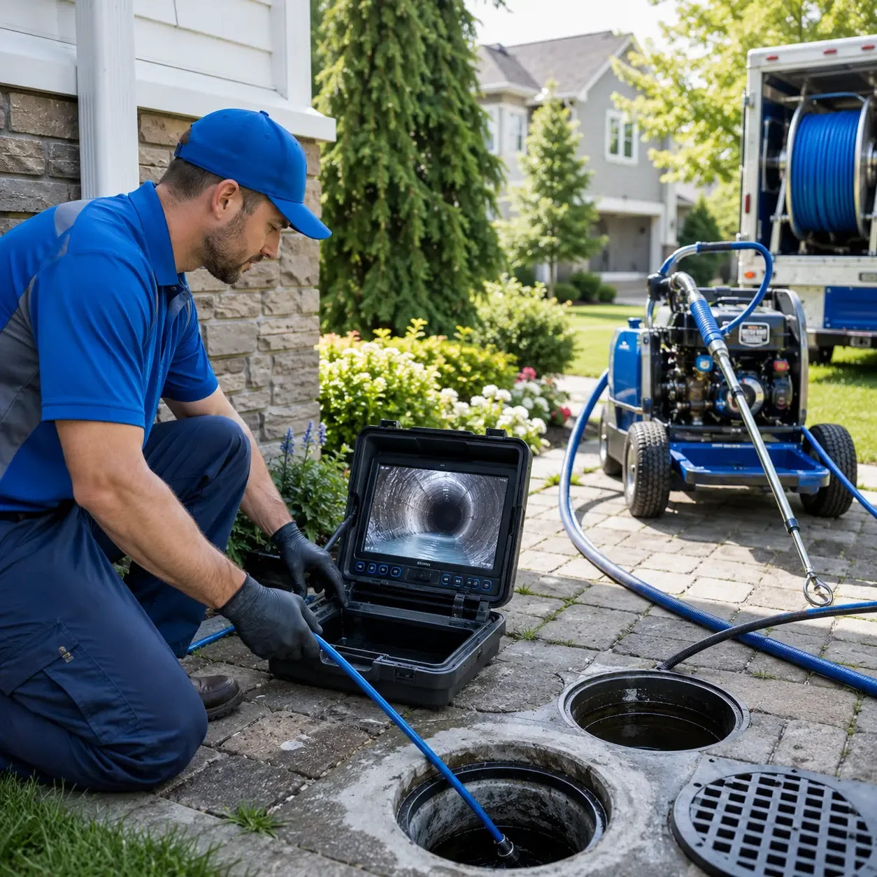Outdoor drain cleaning professionals serving North Beach, MD