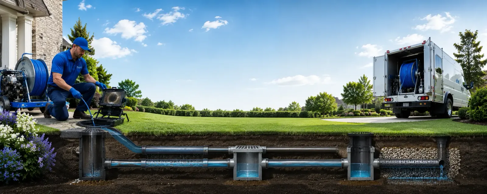 Outdoor drain cleaning information for North Beach, MD